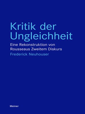 cover image of Kritik der Ungleichheit